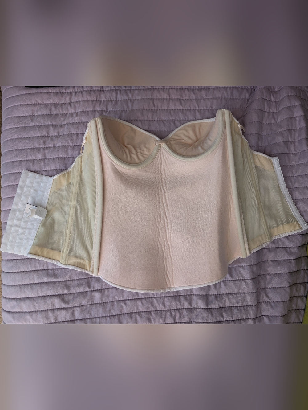 32B David's Bridal Strapless Corset Bra - Picture 6 of 6